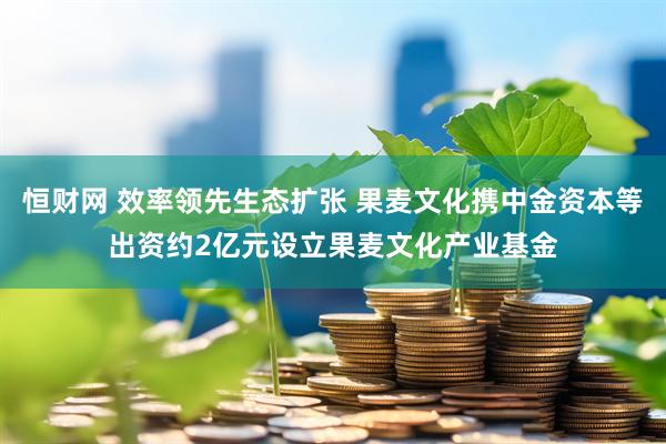 恒财网 效率领先生态扩张 果麦文化携中金资本等出资约2亿元设立果麦文化产业基金